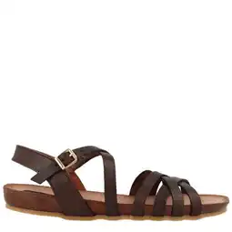 Wehkamp Red Rag leren sandalen donkerbuin aanbieding