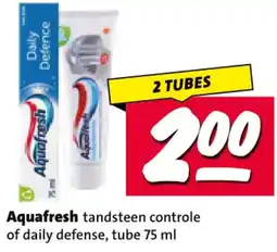 Nettorama Aquafresh tandsteen controle of daily defense aanbieding