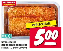 Nettorama Ovenschotel gepaneerde pangasius aanbieding