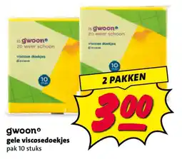 Nettorama gele viscosedoekjes aanbieding
