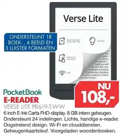 Vobis PocketBook Verse Lite PB619-T-WW aanbieding