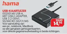 Vobis hama USB-kaartlezer 00200148 USB-A aanbieding