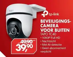 Vobis tp-link beveiligings-camera voor buiten tapo tc40 aanbieding