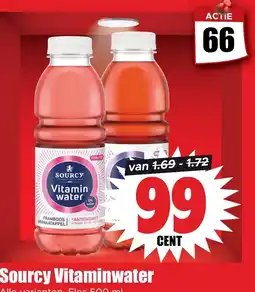 Dirk Sourcy Vitaminwater Alle varianten. Fles 500 ml aanbieding