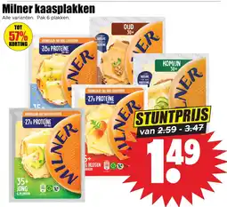 Dirk Milner kaasplakken aanbieding