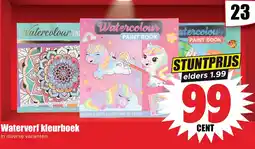 Dirk Waterverf kleurboek aanbieding