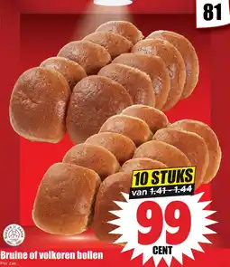 Dirk Bruine of volkoren bollen aanbieding