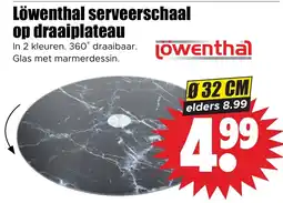 Dirk Löwenthal serveerschaal op draaiplateau aanbieding