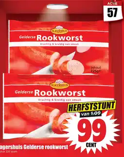 Dirk Gelderse rookworst aanbieding