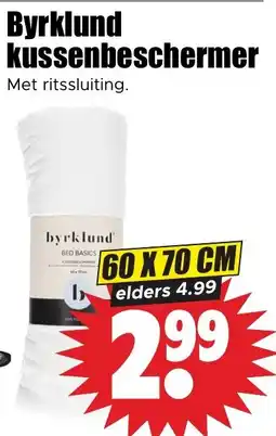 Dirk Byrklund kussenbeschermer aanbieding
