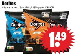 Dirk Doritos. Alle varianten. Zak 170 of 185 gram. OP=OP aanbieding