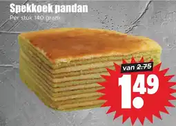 Dirk Spekkoek pandan aanbieding