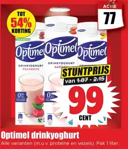 Dirk Optimel drinkyoghurt aanbieding