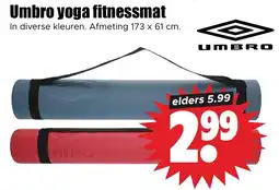 Dirk Umbro yoga fitnessmat aanbieding