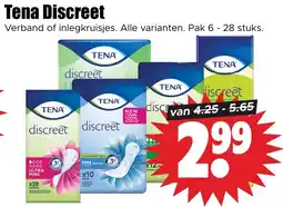 Dirk Tena Discreet Verband of inlegkruisjes. Alle varianten. Pak 6 - 28 stuks. aanbieding