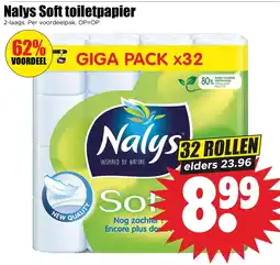 Dirk Nalys Soft Toiletpapier aanbieding