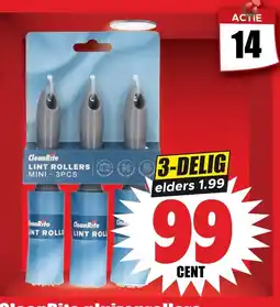 Dirk Lint Rollers Mini - 3PCS aanbieding