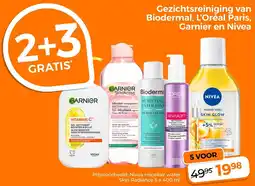 Trekpleister Gezichtsreinigning Van Biodermal, L'Oreal Paris, Garnier en Nivea aanbieding