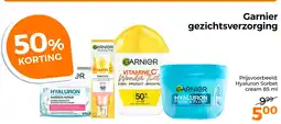 Trekpleister Garnier Hyaluron Sorbet cream aanbieding