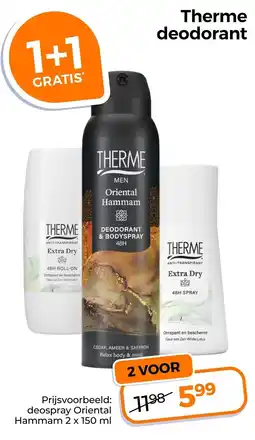Trekpleister therme deodorant aanbieding