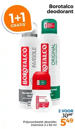 Trekpleister Borotalco deodorant aanbieding