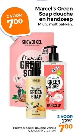 Trekpleister Marcel's Green Soap douche en handzeep aanbieding