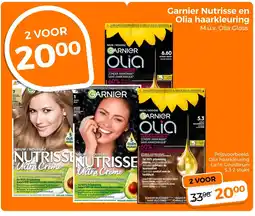 Trekpleister Garnier Nutrisse en Olia haarkleurings aanbieding