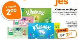 Trekpleister Kleenex en Page aanbieding
