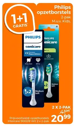 Trekpleister Philips opzetborstels aanbieding