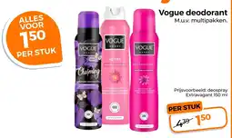 Trekpleister Vogue Deodorant aanbieding