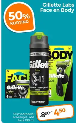 Trekpleister Gillette Labs Face en Body aanbieding