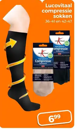 Trekpleister Lucovitaal compressie sokken aanbieding