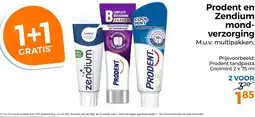 Trekpleister Prodent en Zendium mondverzorging aanbieding