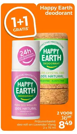Trekpleister Happy Earth deodorant aanbieding