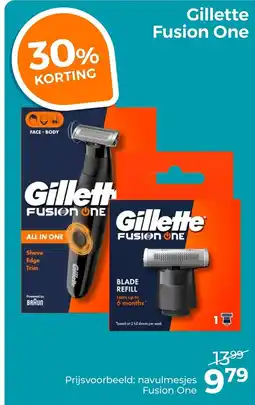 Trekpleister Gillette Fusion One aanbieding