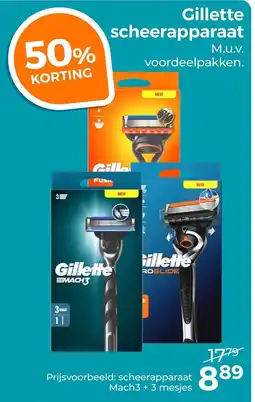 Trekpleister Gillette scheerapparaat aanbieding
