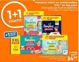 Trekpleister Pampers luiers en luierbroekjes aanbieding