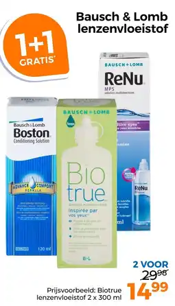 Trekpleister Bausch & Lomb lenzenvloeistof aanbieding