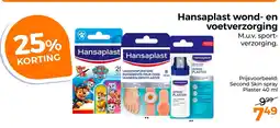Trekpleister Hansaplast wond- en voetverzorging aanbieding