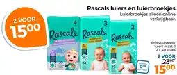 Trekpleister Rascals luiers en luierbroekjes aanbieding