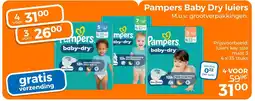 Trekpleister Pampers Baby Dry luiers aanbieding