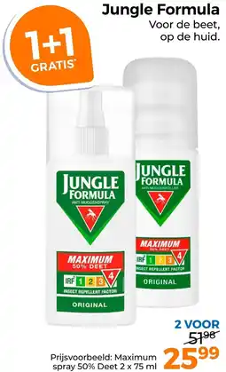 Trekpleister Jungle Formula Anti Muggenspray aanbieding