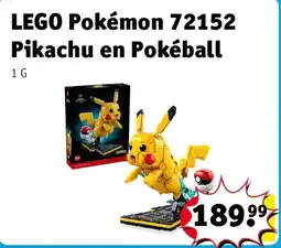 Kruidvat LEGO Pokémon 72152 Pikachu en Pokéball aanbieding