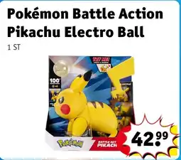 Kruidvat Pokémon Battle Action Pikachu Electro Ball aanbieding
