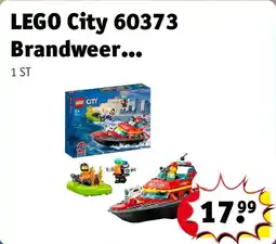 Kruidvat LEGO City 60373 Brandweer Reddingsboot aanbieding