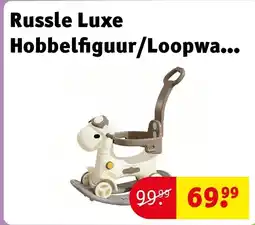 Kruidvat Russle Luxe Hobbelfiguur/Loopwagen met duwstang aanbieding