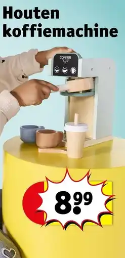 Kruidvat Houten koffiemachine aanbieding