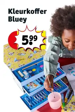 Kruidvat Kleurkoffer Bluey aanbieding