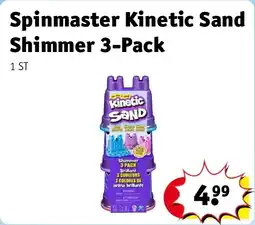 Kruidvat Spinmaster Kinetic Sand Shimmer 3-Pack aanbieding