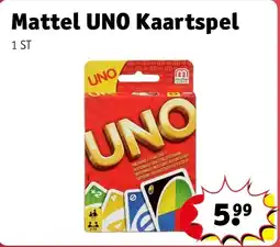 Kruidvat Mattel UNO Kaartspel aanbieding